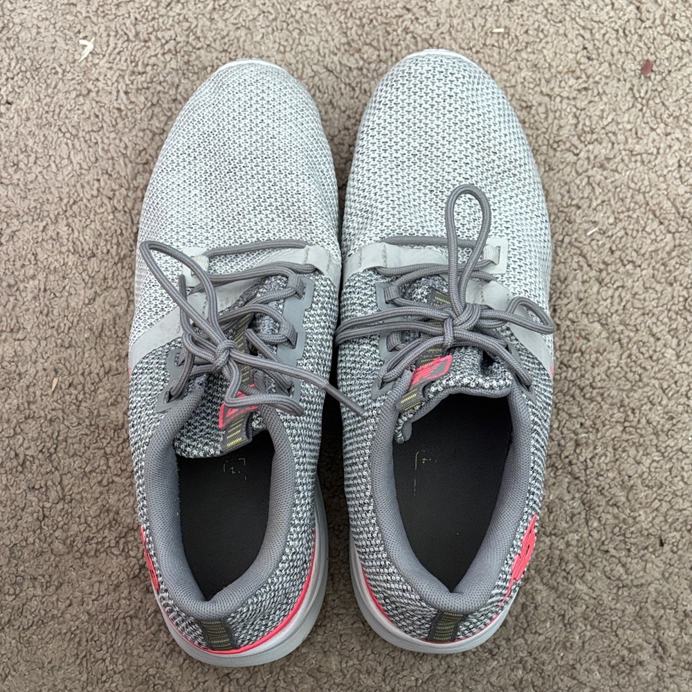 New Balance Gray and Pink Athletic Shoes